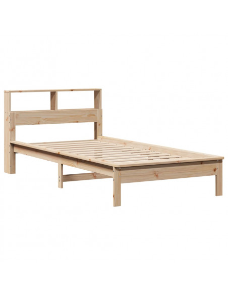Letto Libreria senza Materasso 100x200 cm in Legno di Pino