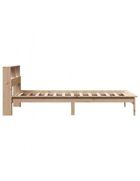 Letto Libreria senza Materasso 100x200 cm in Legno di Pino