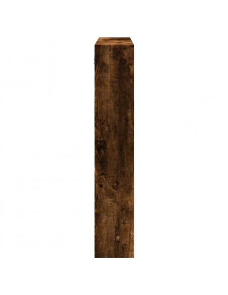 Armadietto a Muro Rovere Fumo 80x15x80 cm in Legno Multistrato