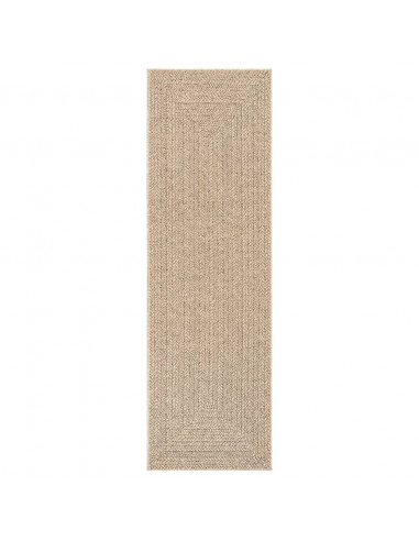 Tappeto ZIZUR 80x250 cm Aspetto Iuta per Interni ed Esterni