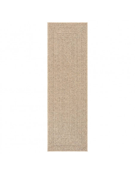 Tappeto ZIZUR 80x250 cm Aspetto Iuta per Interni ed Esterni