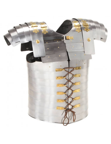 Armatura da Soldato Romano LARP in Acciaio Argento