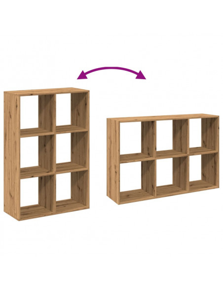 Libreria Divisorio Rovere 69,5x29x103,5 cm in Truciolato