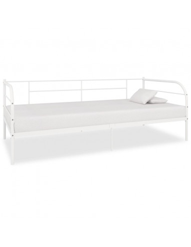 Telaio Divano Letto Bianco in Metallo 90x200 cm