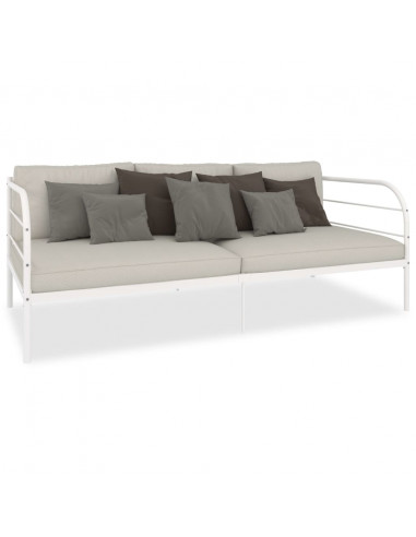 Telaio Divano Letto Bianco in Metallo 90x200 cm