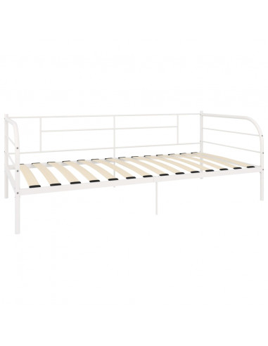 Telaio Divano Letto Bianco in Metallo 90x200 cm
