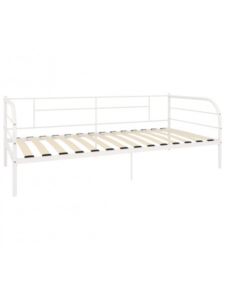 Telaio Divano Letto Bianco in Metallo 90x200 cm