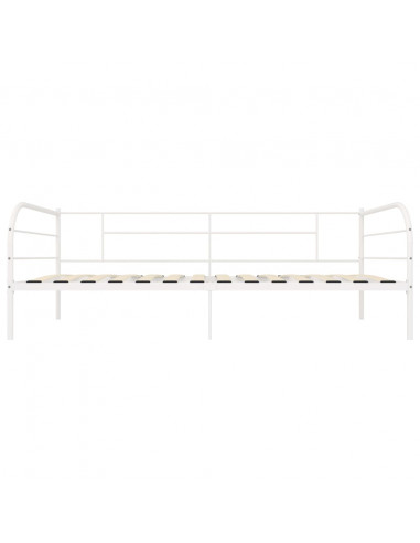 Telaio Divano Letto Bianco in Metallo 90x200 cm