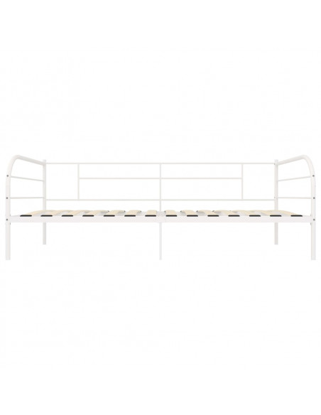 Telaio Divano Letto Bianco in Metallo 90x200 cm