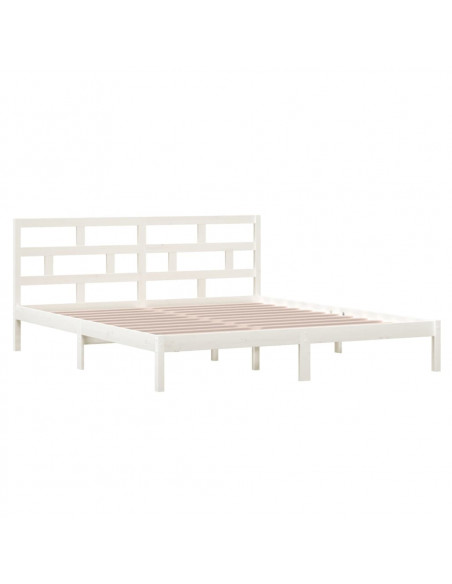 Giroletto Bianco 135x190 cm Double in legno Massello