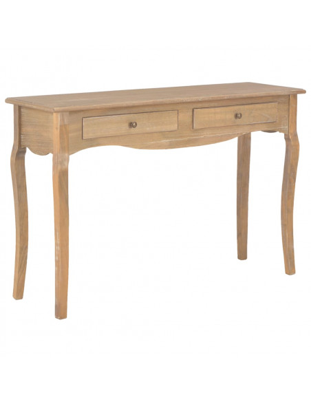 Tavolo Consolle con 2 Cassetti 110x35x76 cm Legno Multistrato
