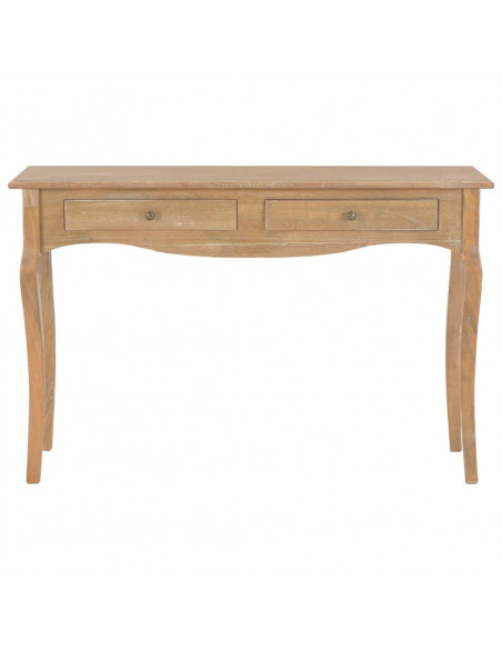 Tavolo Consolle con 2 Cassetti 110x35x76 cm Legno Multistrato