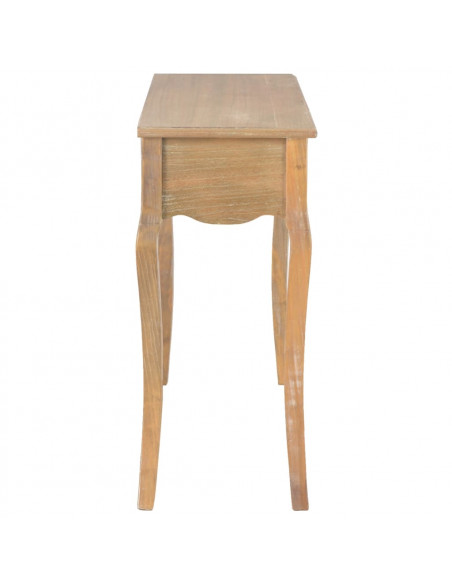 Tavolo Consolle con 2 Cassetti 110x35x76 cm Legno Multistrato