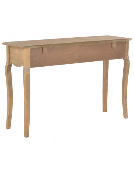 Tavolo Consolle con 2 Cassetti 110x35x76 cm Legno Multistrato