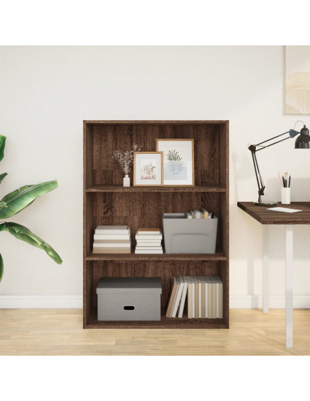 Libreria Rovere Marrone 80x30x114 cm in Legno Multistrato