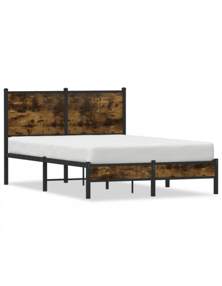 Giroletto senza Materasso in Metallo Rovere Fumo 120x190 cm