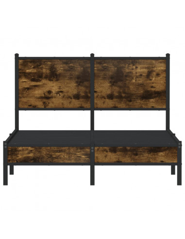 Giroletto senza Materasso in Metallo Rovere Fumo 120x190 cm