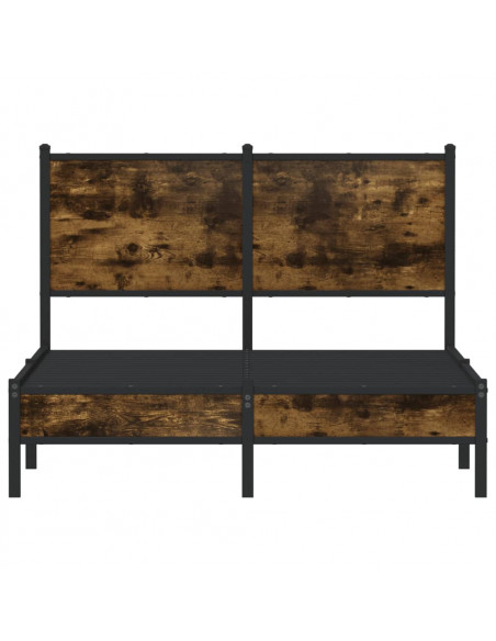 Giroletto senza Materasso in Metallo Rovere Fumo 120x190 cm