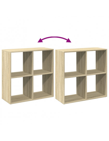 Libreria Divisorio Rovere Sonoma 69,5x29x69,5 cm in Truciolato
