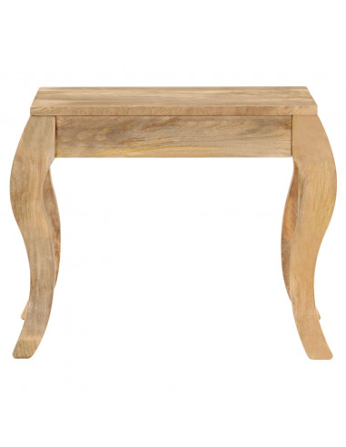 Tavolino da Salotto in Legno Massello di Mango 45x45x40cm