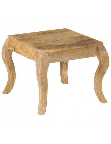 Tavolino da Salotto in Legno Massello di Mango 45x45x40cm
