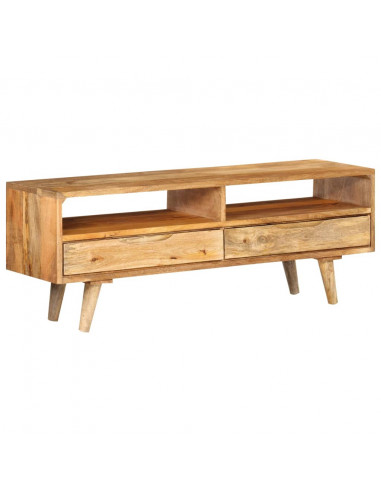 Mobile Porta TV 140x30x41 cm in Legno Massello di Mango