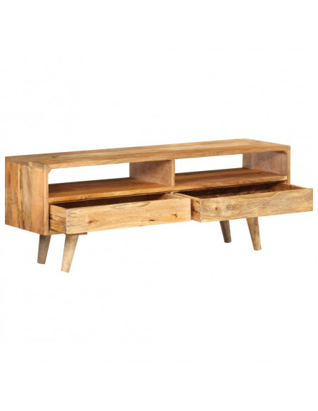 Mobile Porta TV 140x30x41 cm in Legno Massello di Mango