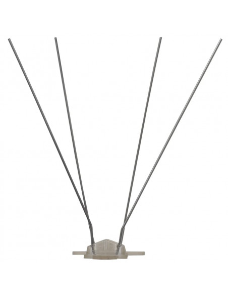 Set Dissuasori per Uccelli e Piccioni 6 pz 4 File 3 m