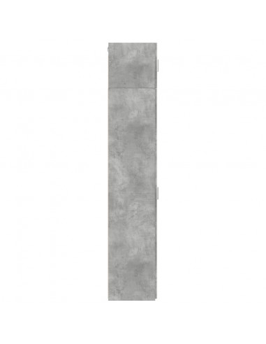 Mobile Sottile Grigio Cemento 30x42,5x225 cm in Truciolato