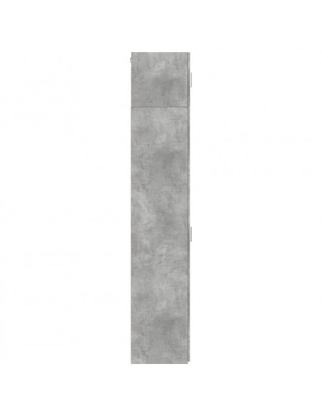 Mobile Sottile Grigio Cemento 30x42,5x225 cm in Truciolato