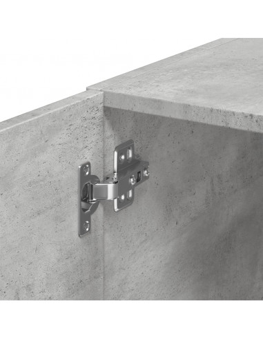 Mobile Sottile Grigio Cemento 30x42,5x225 cm in Truciolato