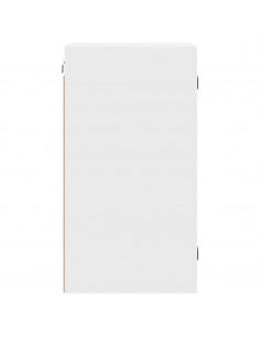 Mobile a Muro con Ante in Vetro Bianco 35x37x68,5 cm 2