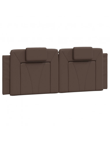 Cuscino Testiera Marrone 120 cm in Similpelle