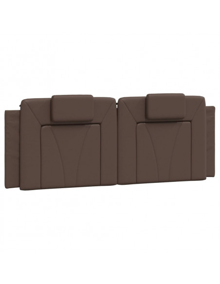 Cuscino Testiera Marrone 120 cm in Similpelle
