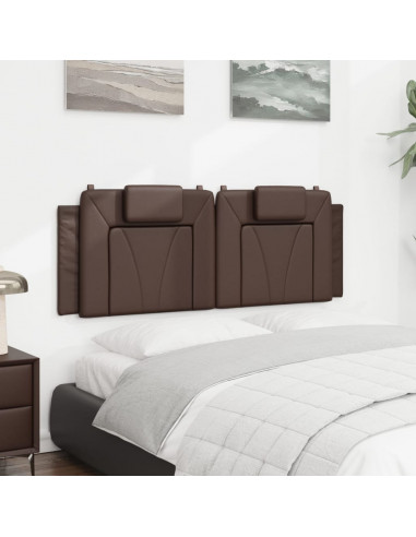 Cuscino Testiera Marrone 120 cm in Similpelle