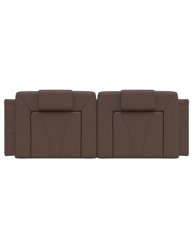 Cuscino Testiera Marrone 120 cm in Similpelle