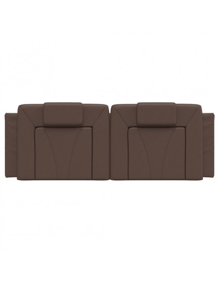 Cuscino Testiera Marrone 120 cm in Similpelle