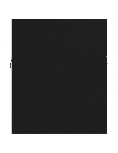 Mobile da Bagno con Lavabo Integrato Nero in Truciolato