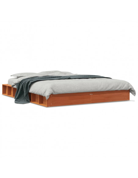Giroletto Marrone Cera 150x200 cm in Legno Massello di Pino