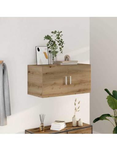 Armadietto a Muro Rovere Artigianale 80x39x40 cm in Truciolato