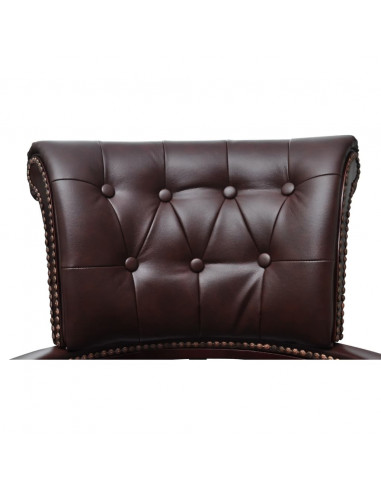 Sedia da Ufficio Girevole Marrone