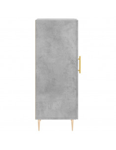 Credenza Grigio Cemento 34,5x34x90 cm in Legno Multistrato 2