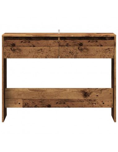 Tavolino Consolle Legno Vecchio 100x35x76,5 cm in Truciolato