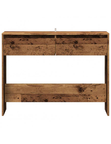 Tavolino Consolle Legno Vecchio 100x35x76,5 cm in Truciolato
