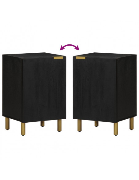 Mobile da Bagno Nero 38x33x58 cm in Legno Multistrato