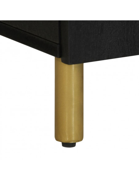 Mobile da Bagno Nero 38x33x58 cm in Legno Multistrato