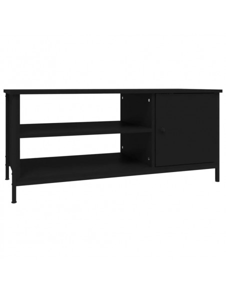 Mobile Porta TV Nero 100x40x45 cm in Legno Multistrato