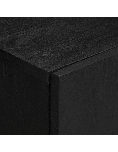 Credenza Nera 60x33x75 cm in Legno Multistrato
