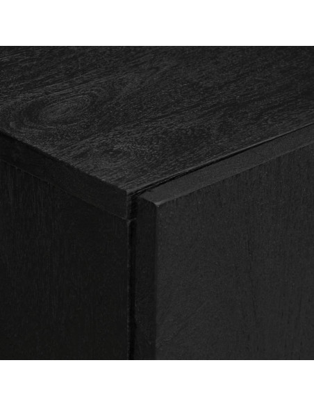 Credenza Nera 60x33x75 cm in Legno Multistrato