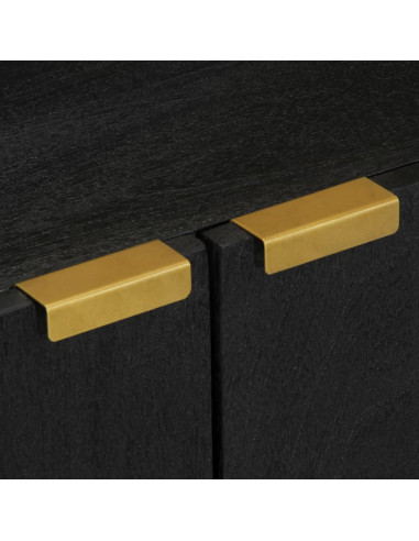 Credenza Nera 60x33x75 cm in Legno Multistrato